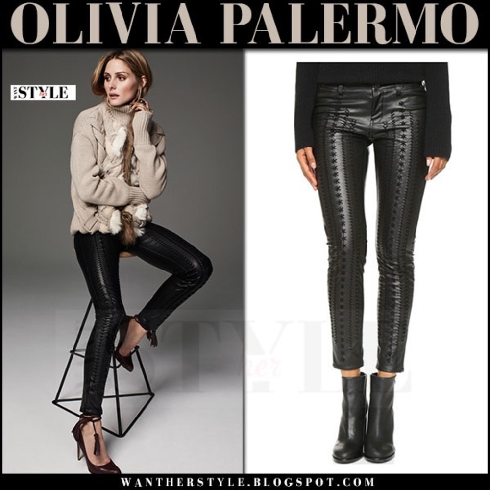 NEW Blank NYC Black Faux Leather Skinny Pants size 27 ASO Olivia Palermo